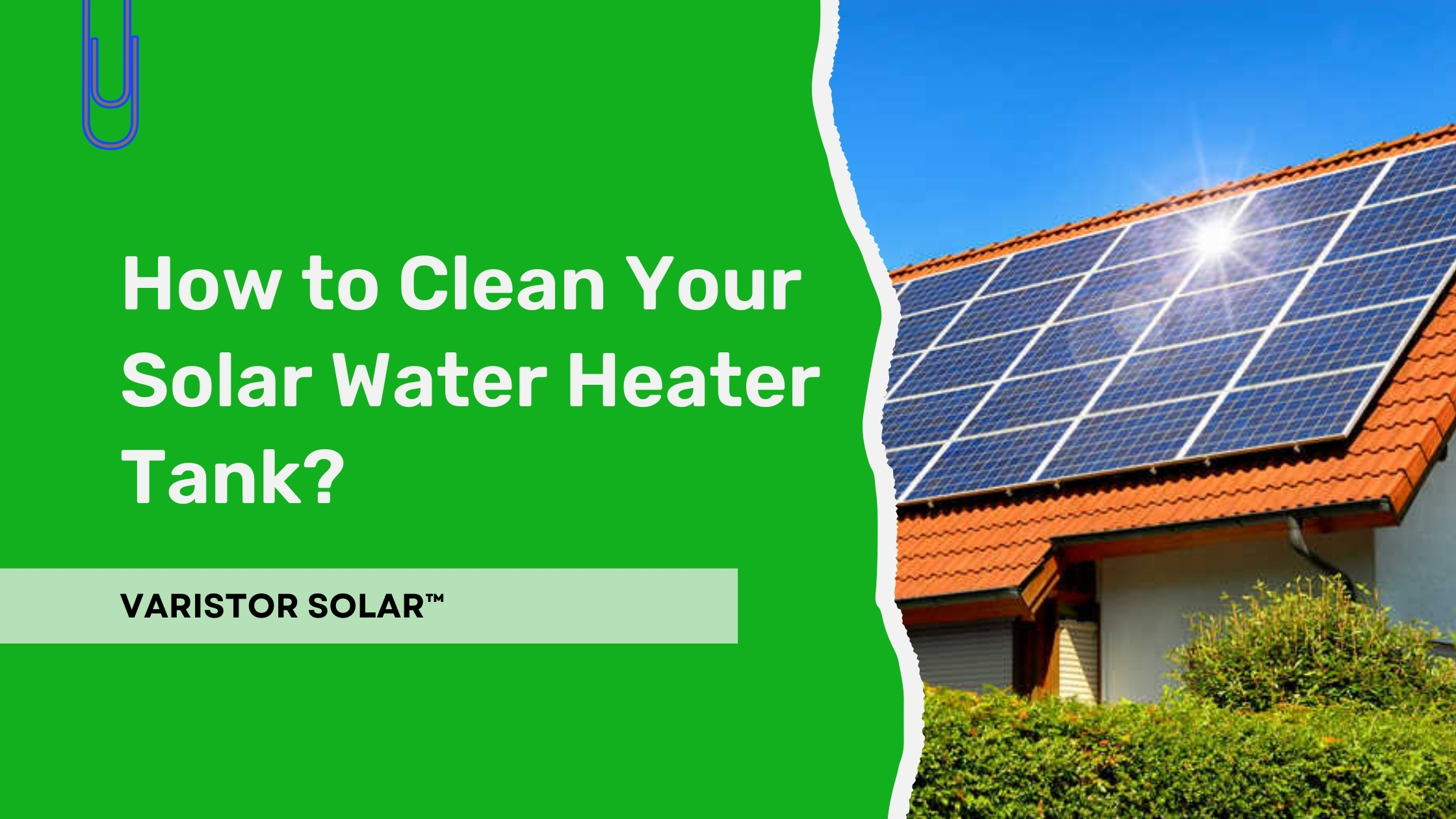 how to clean solar water heater tank