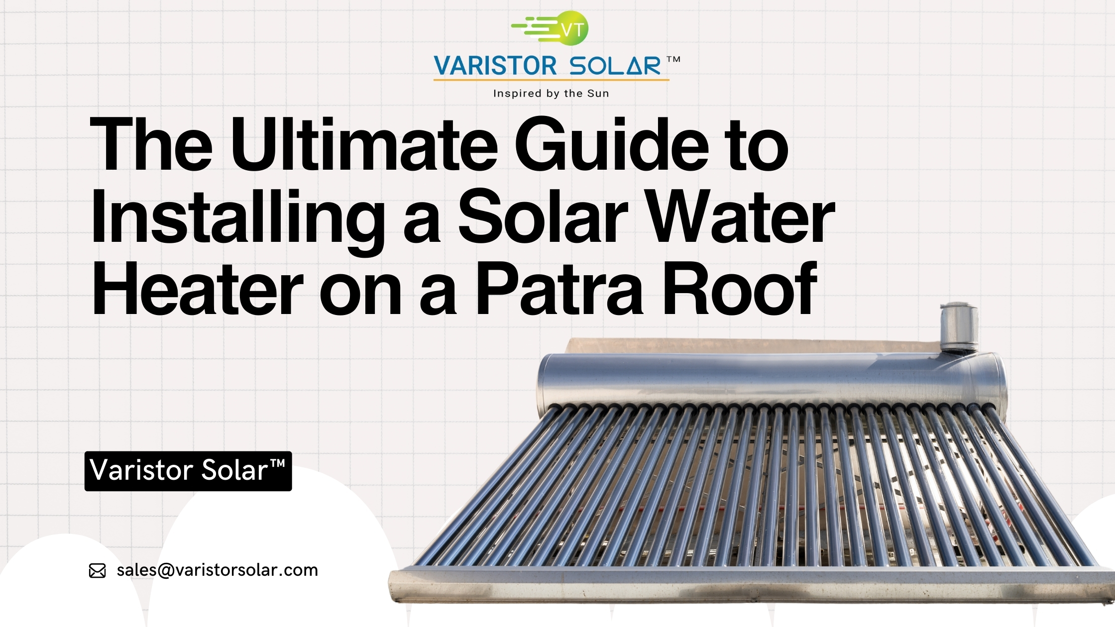 can solar water heater be fitted on patra