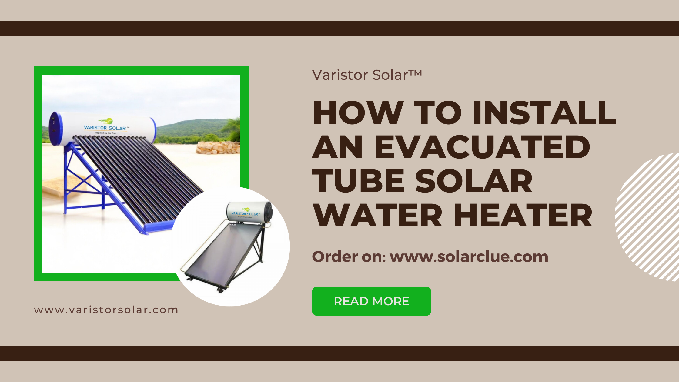 How to Install an Evacuated Tube Solar Water Heater