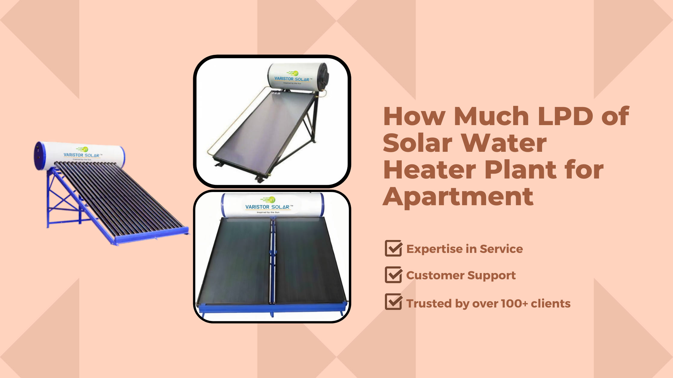 How Much LPD of Solar Water Heater Plant for Apartment