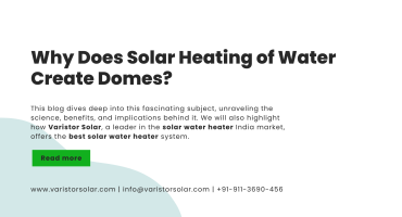 Why Does Solar Heating of Water Create Domes?