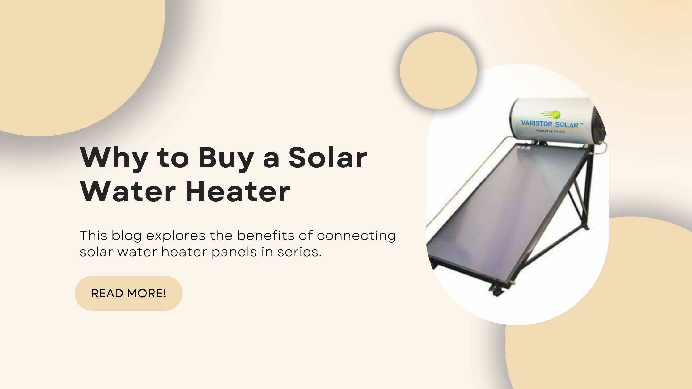 Why to Buy a Solar Water Heater