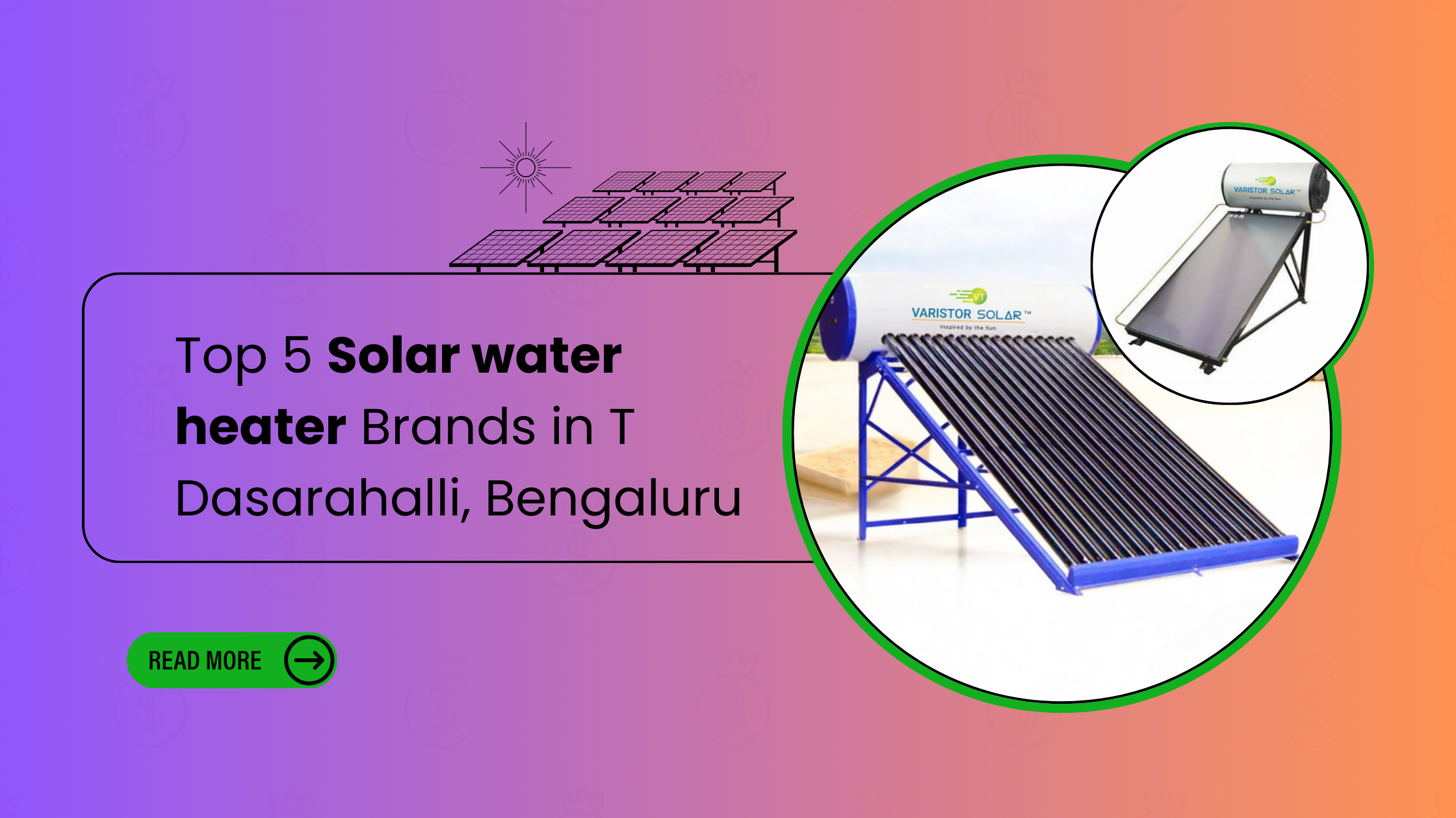 op 5 Solar water heater Brands in T Dasarahalli, Bengaluru